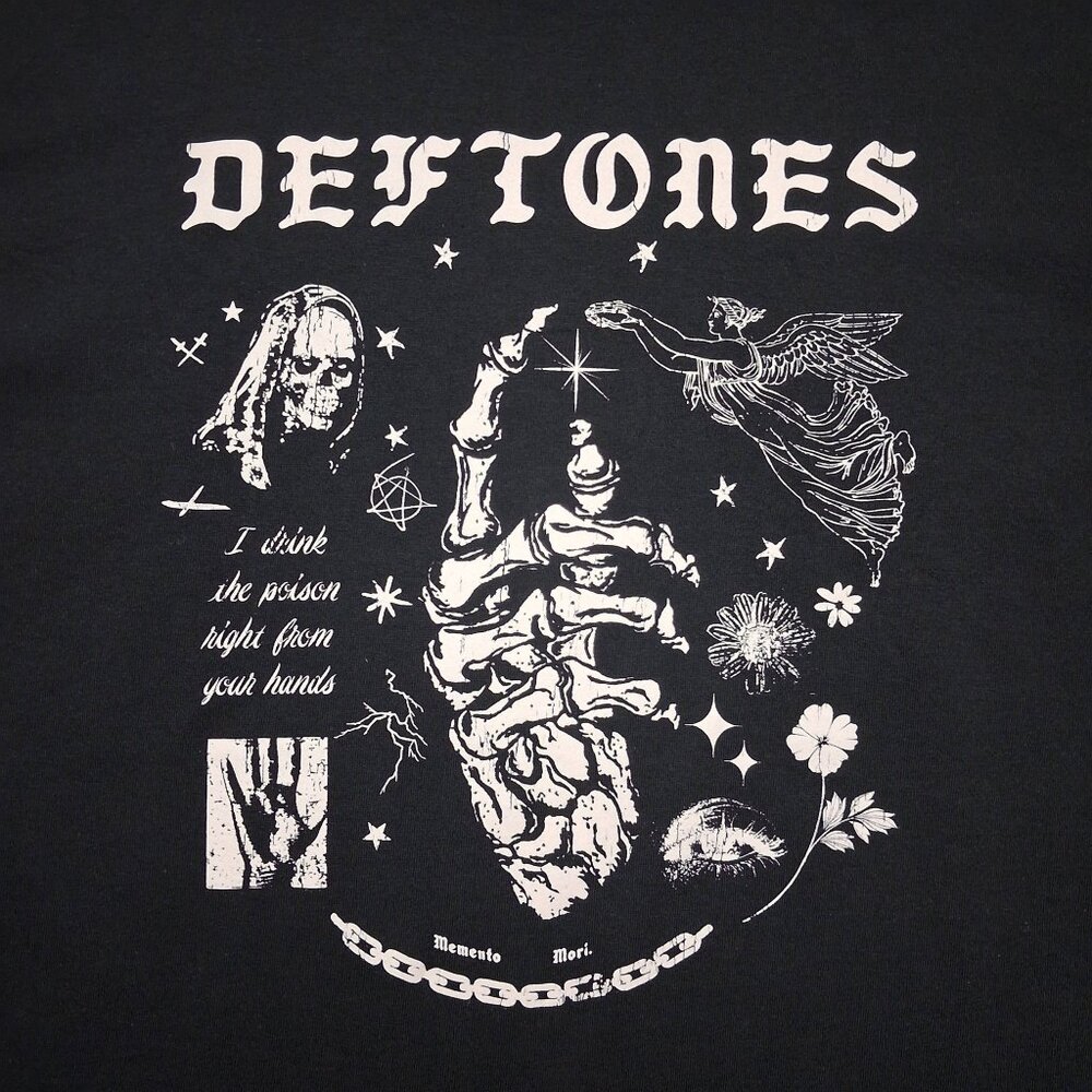 NWOT Deftones Graphic Band T-Shirt Black Men's LARGE New - Picture 4 of 5
